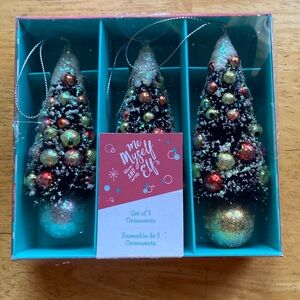 Me myself and Elf, Set of 3 Christmas tree ornaments